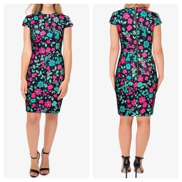Alexia Admor Dresses & Skirts - Alexia Admor Colorful Floral Sheath Dress Small